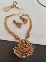 meenakari design with Hand painted jewellery