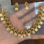 peacock kasumalai necklace